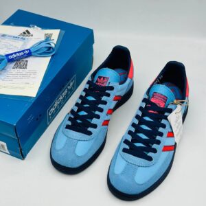 Кроссовки Adidas Manchester SPZL x C.P. Company “Light Blue Bright Red Dark Blue”