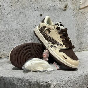Кроссовки детские Nike Air Jordan 1 Low x Travis Scott Labubu